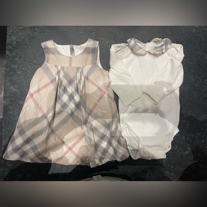 Baby girl Burberry outfit 6mos